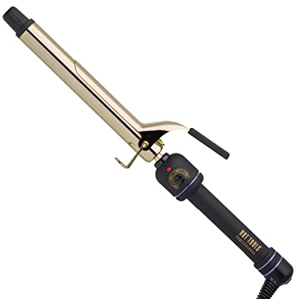 Photo 1 of Hot Tools Professional 24K Gold Extra Long Curling Iron/Wand with Heat Resistant Mat, 1 inch
