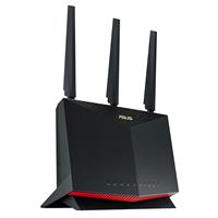 Photo 1 of Asus RT-AX86U Wi-Fi 6 IEEE 802.11ax Ethernet Wireless Router - 2.40 GHz ISM Band - 5 GHz UNII Band - 4 X Antenna(1 X Internal/3 X External) - 712.50 M
