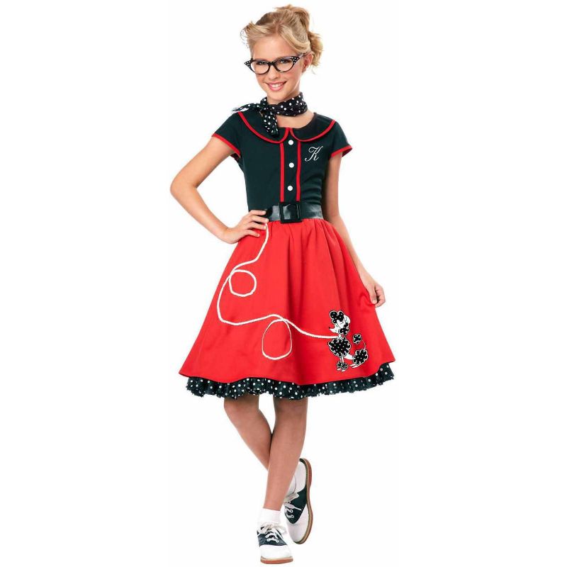 Photo 1 of Girls Red 50s Sweetheart Costume | Decade Costumes
