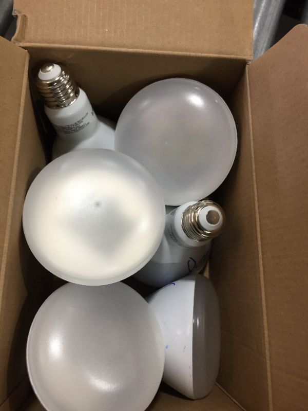 Photo 2 of 65-Watt Equivalent BR30 Dimmable ENERGY STAR LED Light Bulb Soft White (6-Pack)
