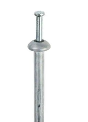 Photo 1 of 1/4 in. x 3 in. Hammer-Set Nail Drive Concrete Anchors (25-Pack)
