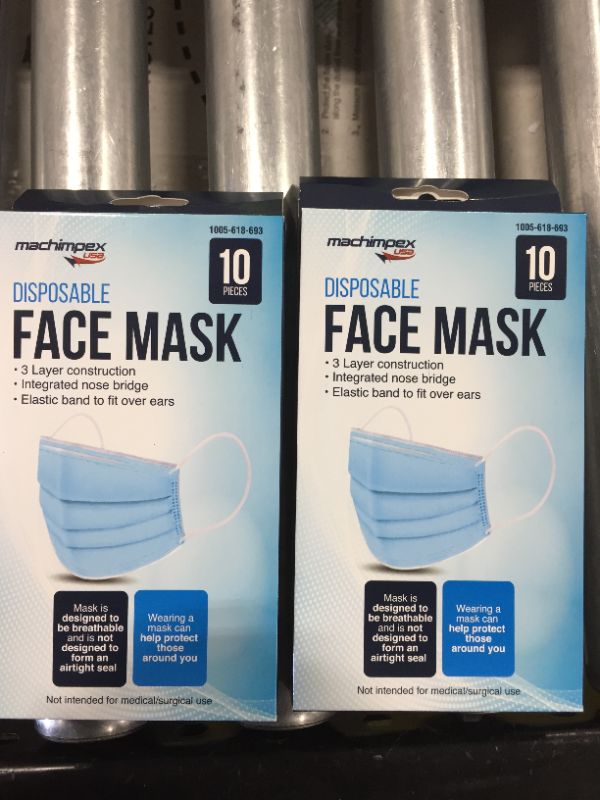 Photo 2 of 2 Pack - Myride face mask (Blue)
