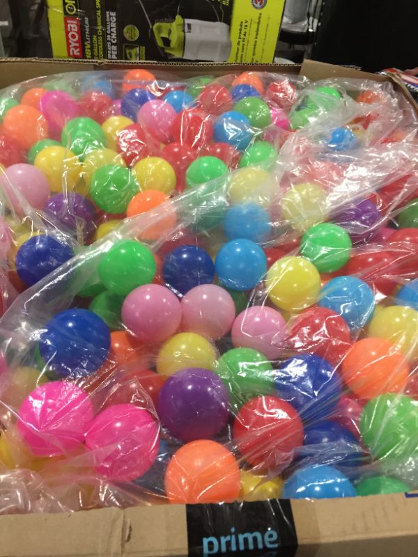 Photo 2 of Click N Play Ball Pit Balls Bulk 1000 Pack Crush Proof Ball Pit Balls for Ball Pit Phthalate Free & BPA Free - 6 Bright Color Balls
