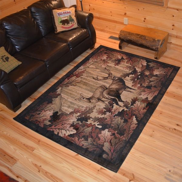 Photo 1 of American Destination Whitetail Woods Deer Area Rug  2'2" x 3'3"
