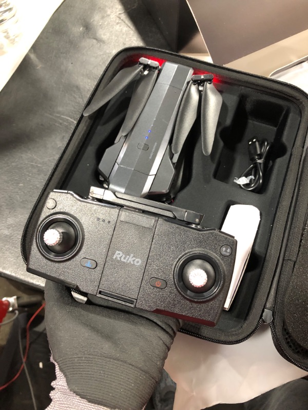 Photo 2 of Ruko F11 Pro Drones with Camera for Adults 4K UHD Camera Live Video 30 Mins Flight Time with GPS Return Home Brushless Motor-Black?1 Extra Battery + Carrying Case?