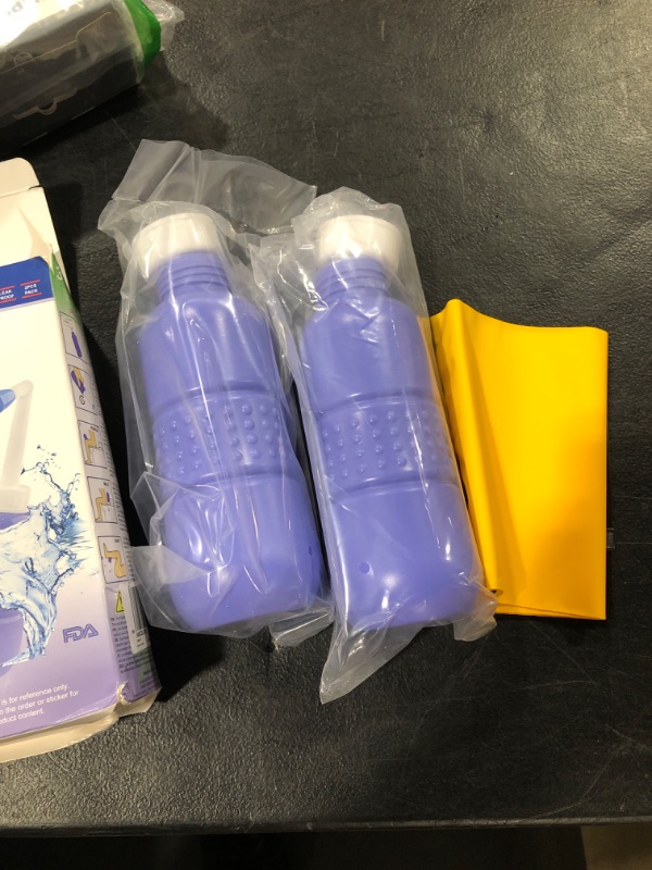 Photo 2 of 2PCS-Pack Portable Bidet for Toilet - 450ml Travel Bidet - 15oz Handheld Personal Bidet Empty Bottle - Childbirth Cleaner - For Outdoor