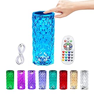 Photo 1 of Traseia LED Night Light Wireless Table Light ,Remote Control Touch Control 16 Color Changing USB Rechargeable Atmosphere Light for Bedroom Living Room, Gift, Camping (B09FSYZDRF)
