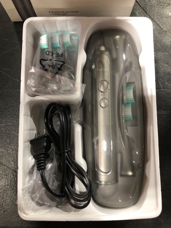 Photo 2 of Aquasonic Vibe Series Ultra Whitening Electric Toothbrush 8 Dupont Brush Heads