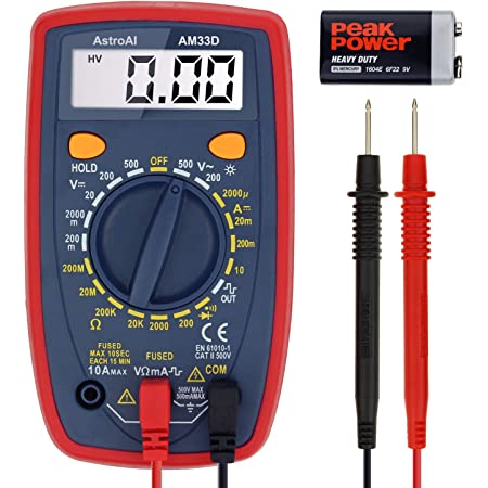 Photo 1 of AstroAI Digital Multimeter with Ohm Volt Amp and Diode Voltage Tester Meter (Intelligent Anti-burn)