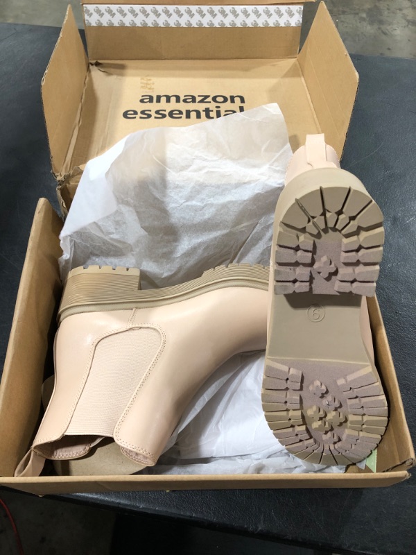 Photo 2 of Amazon Essentials Women's Combat Chelsea Boot (Size 9)