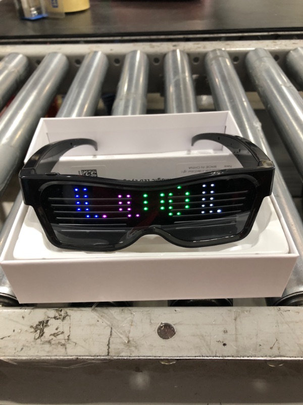 Photo 1 of ACALEPH Customizable LED Light Up Glasses with Bluetooth for Parties