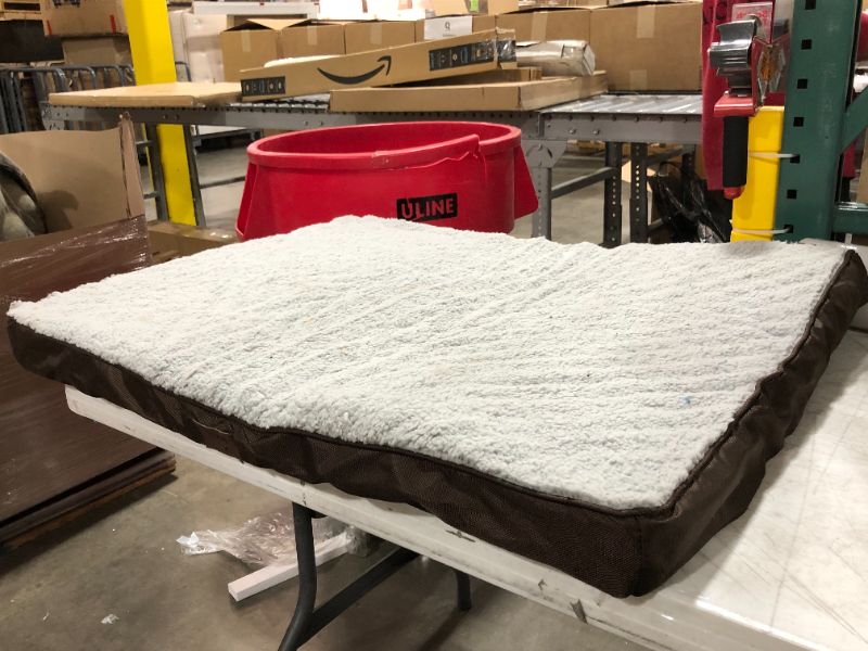 Photo 7 of 26 x 36 inch dog bed brown sherpa