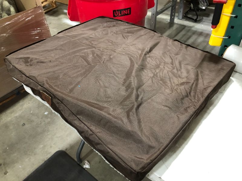 Photo 3 of 26 x 36 inch dog bed brown sherpa