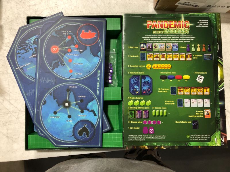 Photo 5 of Pandemic State of Emergency Board Game EXPANSION | Family Board Game | Strategy Board Game | Cooperative Board Game | Ages 8+ | 2 to 4 players | Average Playtime 45 minutes | Made by Z-Man Games
