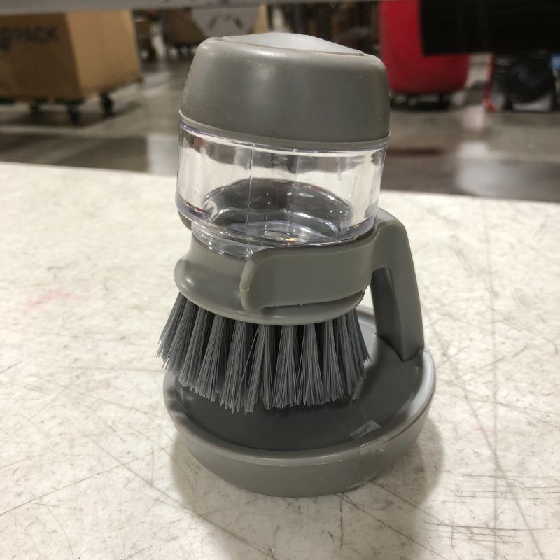 Photo 1 of automatic soap dispenser brush sponge with stand