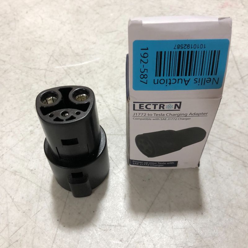 Photo 2 of [ Tesla Owners] Lectron J1772 to Tesla Charging Adapter 60 Amp / 250V AC - Compatible with SAE J1772 Charger (Black)

