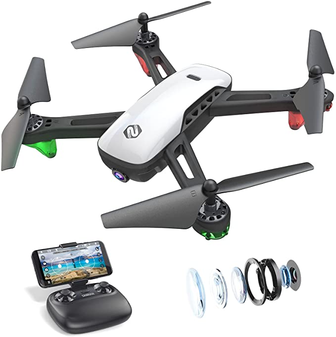 Photo 1 of SANROCK U52 Drone with 1080P HD Camera for Adults Kids, WiFi Live Video FPV Drones RC Quadcopters for Beginners, Gesture Control, Gravity Sensor, Altitude Hold, 3D Flip, Custom Route, One Key Backward
