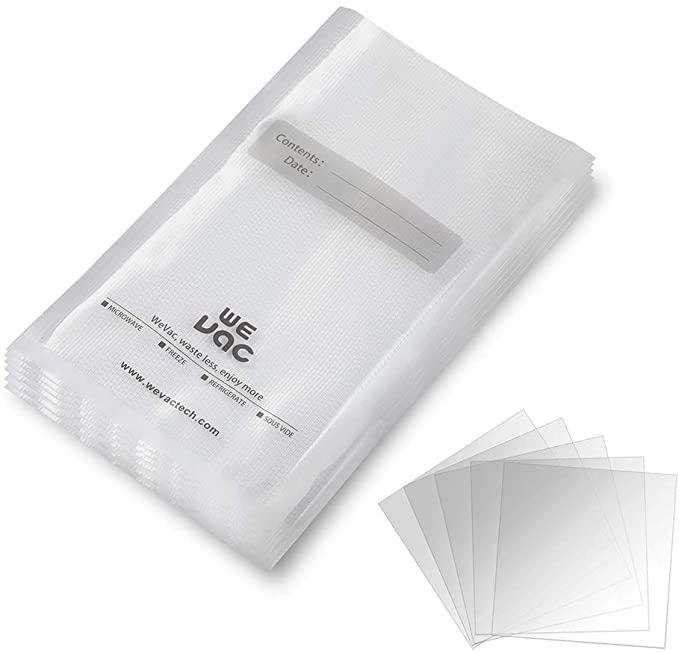 Photo 1 of Wevac Vacuum Sealer Bags 200 ct, Quart 8x12 Inch for Food Saver, Seal a Meal, Weston. Commercial Grade, BPA Free, Heavy Duty, Great for vac storage, Meal Prep or Sous Vide
