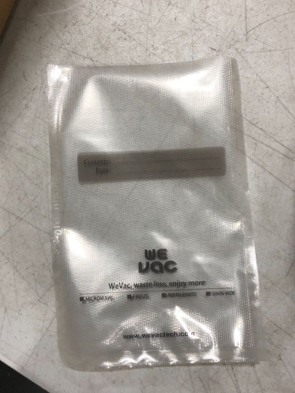 Photo 2 of Wevac Vacuum Sealer Bags 200 ct, Quart 8x12 Inch for Food Saver, Seal a Meal, Weston. Commercial Grade, BPA Free, Heavy Duty, Great for vac storage, Meal Prep or Sous Vide
