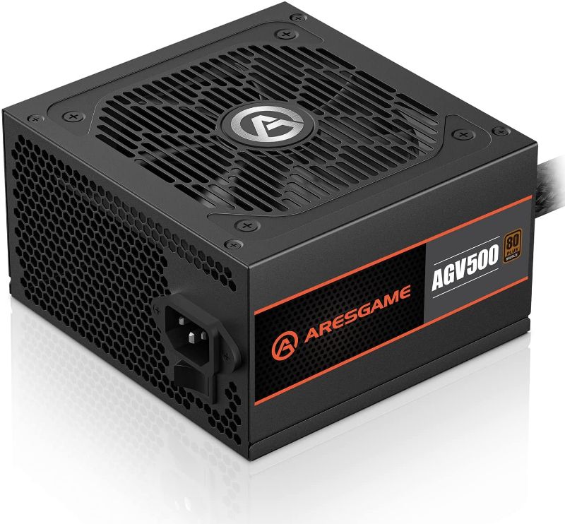 Photo 1 of Power Supply 500W 80 Plus Bronze Certified PSU (ARESGAME, AGV500)
