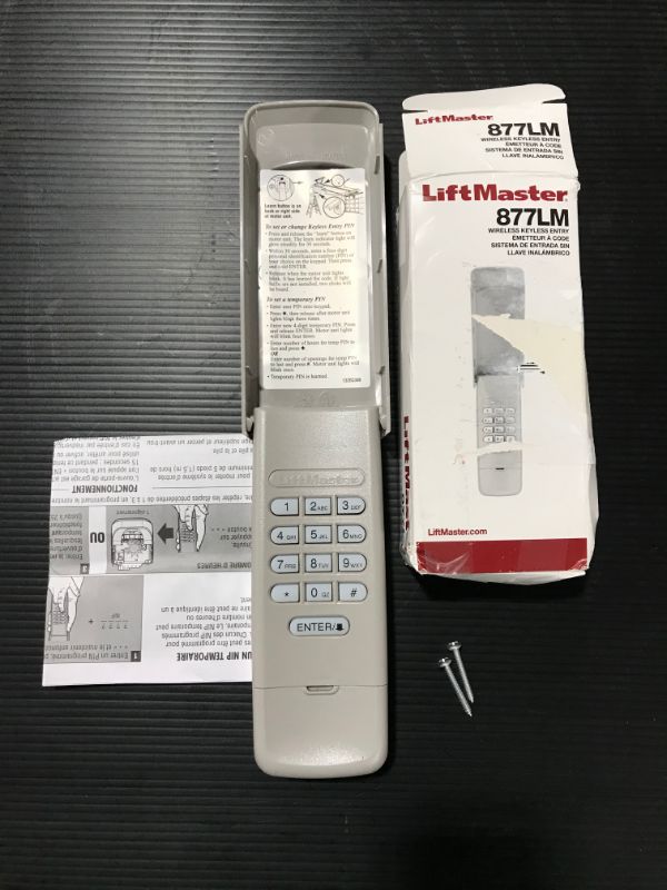 Photo 2 of Liftmaster 877LM Wireless Keyless Entry System
