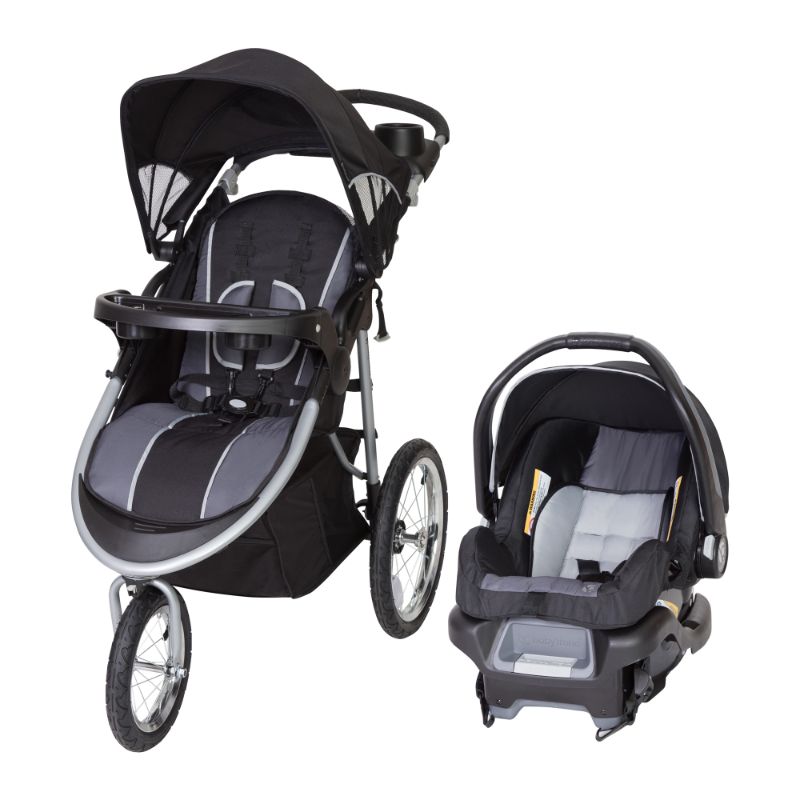 Photo 1 of Baby Trend Pathway 35 Jogger Travel System, Optic Grey (1824033)
