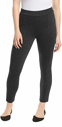 Photo 1 of Anne Klein Womens Midweight Tummy Control Ponte Pant (Medium, Charcoal Heather)
