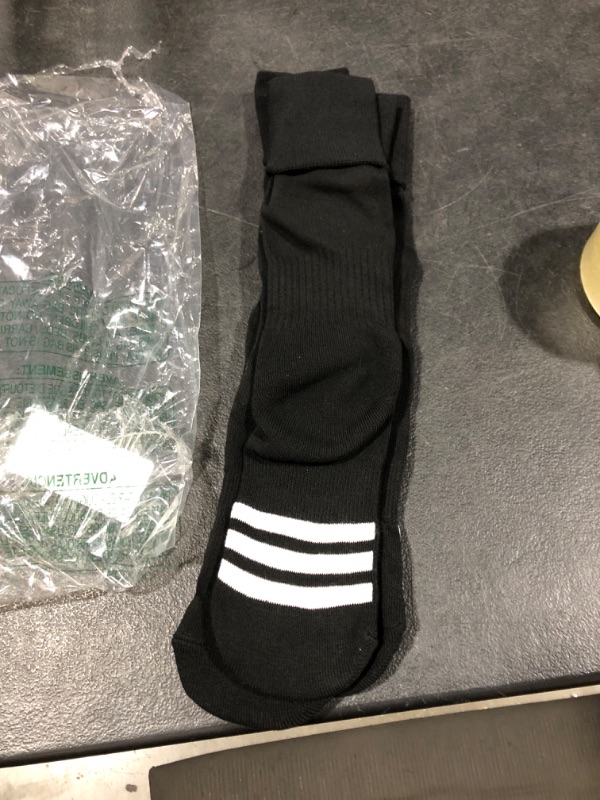 Photo 1 of 2 pairs of Black Tube Socks. size 6-10