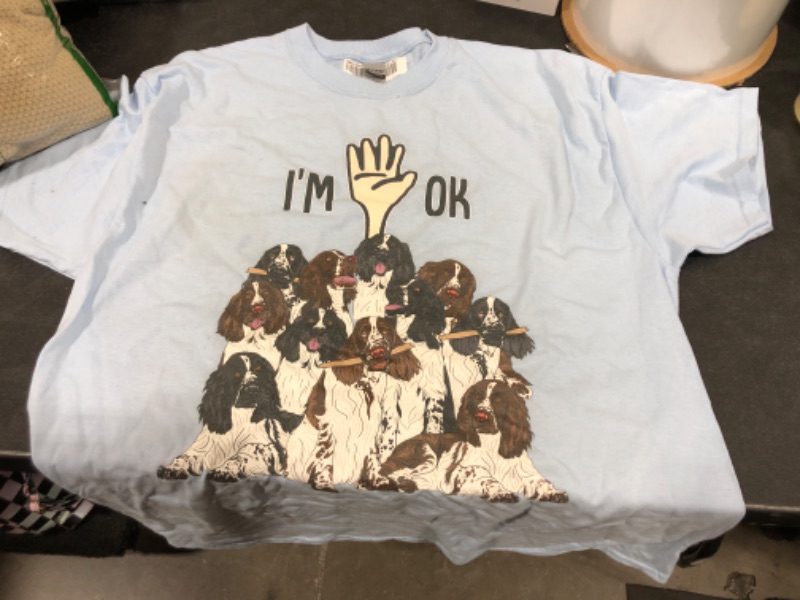 Photo 1 of "I'm Okay" dog shirt. XL