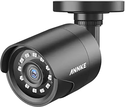 Photo 1 of ANNKE 1080p HD-TVI Security Surveillance Camera for Home CCTV System, 2MP Bullet BNC Camera with 85 ft Super Night Vision, IP66 Surveillance Weatherproof Add–on Wired Camera - E200
