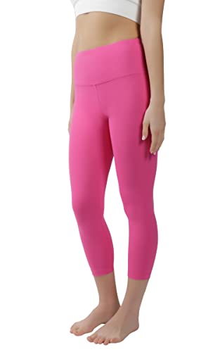 Photo 1 of 90 Degree by Reflex - High Waist Tummy Control Shapewear - Power Flex Capri - Rose Violet - Medium
