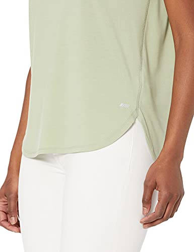 Photo 2 of Amazon Essentials Women's Studio Relaxed-Fit Lightweight Crewneck T-Shirt, Light Green, Large
