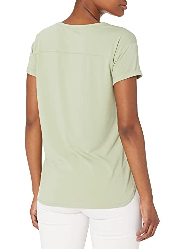 Photo 1 of Amazon Essentials Women's Studio Relaxed-Fit Lightweight Crewneck T-Shirt, Light Green, Large
