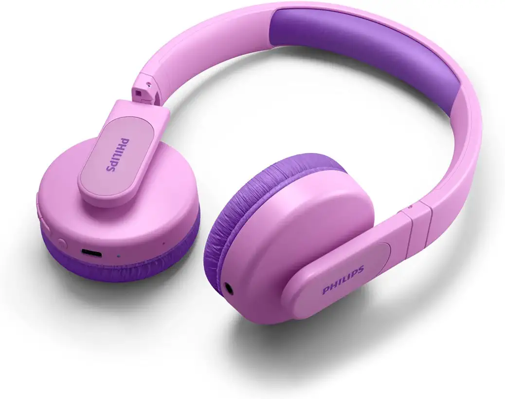 Photo 1 of Philips K4206 Kids Wireless On-Ear Headphones, Bluetooth + Cable Connection, 85dB Limit for Safer Hearing, Built-in Mic, 28 Hours Play time, Parental Controls via Philips Headphones
