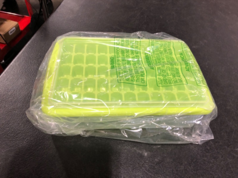 Photo 1 of ARTLEO Ice Cube Tray with Lid and Bin for Freezer, Easy Release 55 Nugget Ice Tray with Cover, Storage Container, Scoop. Perfect Small Ice Cube Maker Tray & Mold. Flexable Durable Plastic, BPA Free
