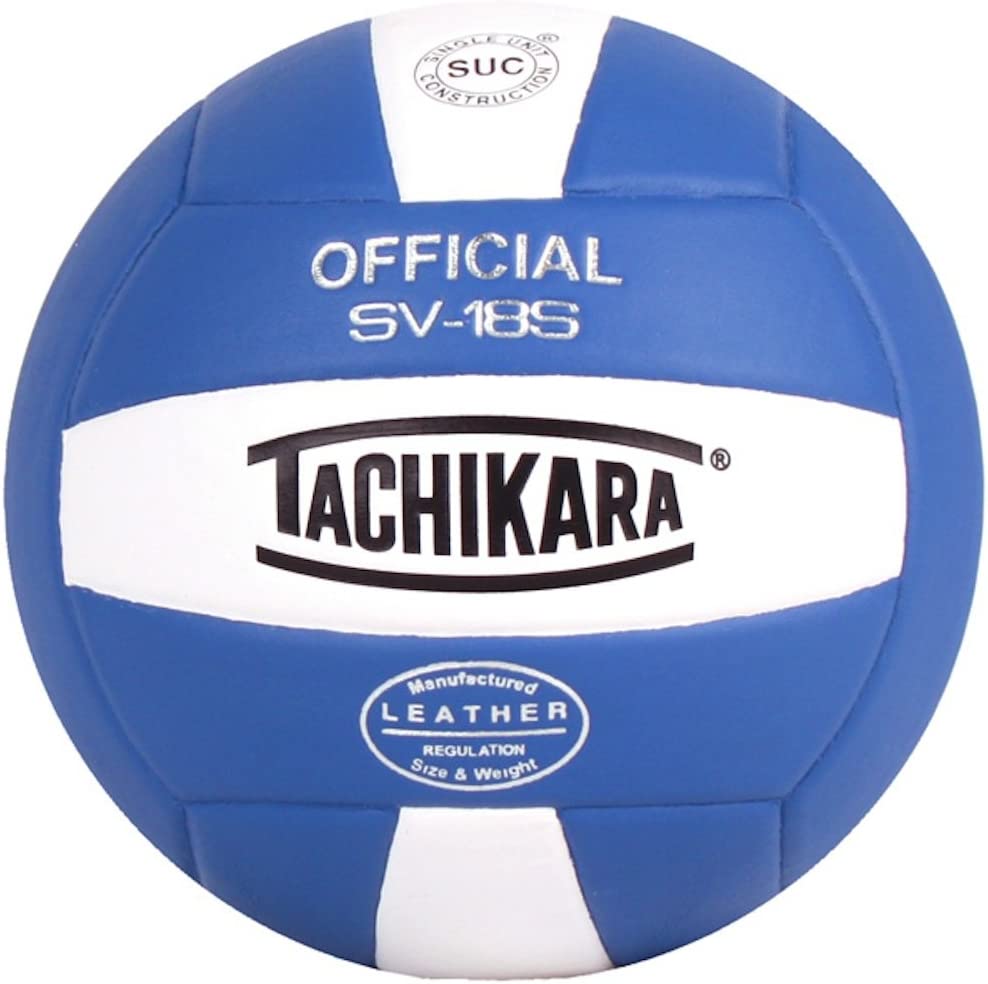 Photo 1 of Tachikara SV18S Composite Leather Volleyball - Royal, White