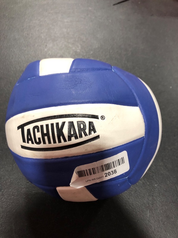 Photo 2 of Tachikara SV18S Composite Leather Volleyball - Royal, White
