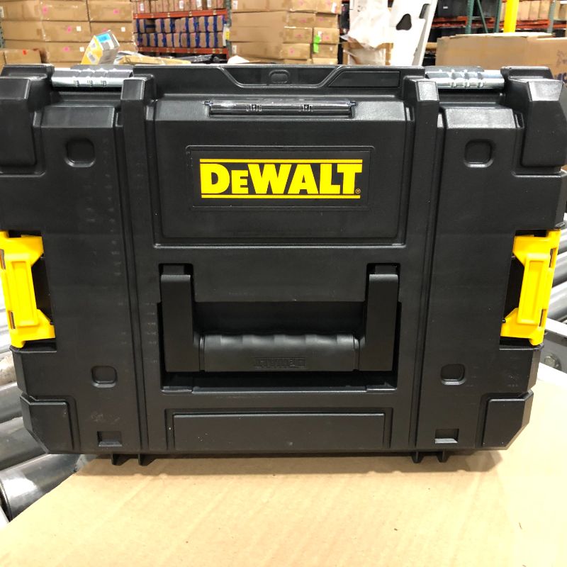 Photo 2 of DEWALT Tool Box, TSTAK II, Flat Top (DWST17807) , Black
