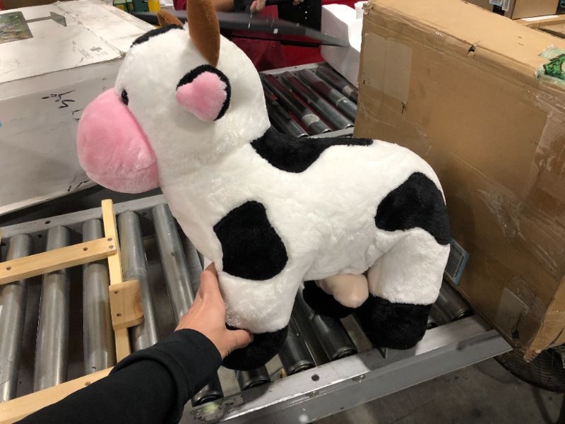 Photo 2 of Trademark Global Happy Trails Cow Plush Rocking Animal, 23" X 28" X 14.5"