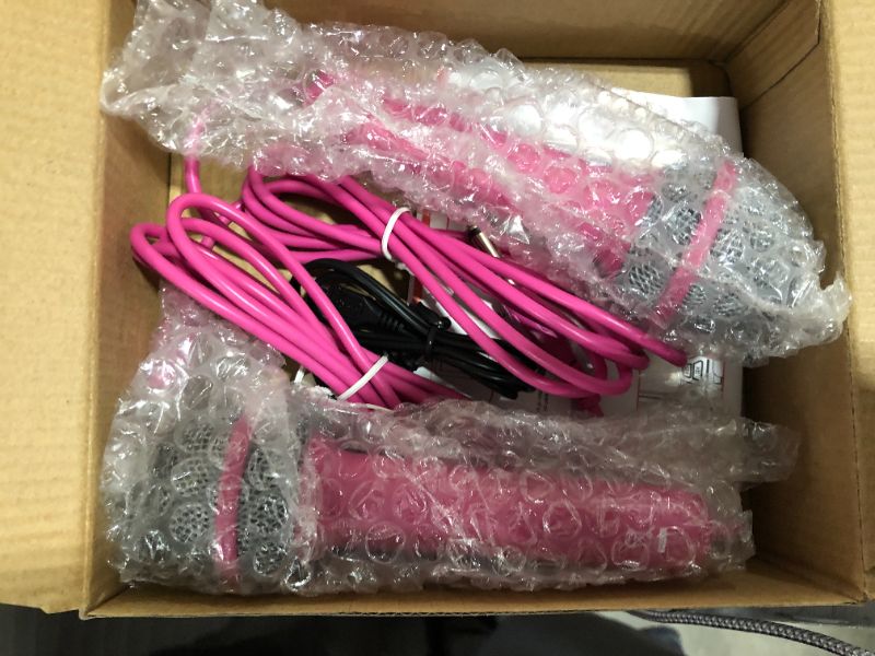 Photo 1 of Croove Karaoke Machine for Kids | Karoke Set with 2 Microphones | Bluetooth/AUX/USB Connectivity | Pink Karaoke Machine for Girls