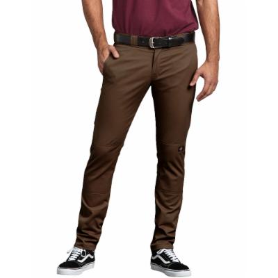 Photo 1 of Dickies Men's Flex Skinny Straight Fit Double Knee Work Pants - Timber Brown Size 40 34 (WP811)