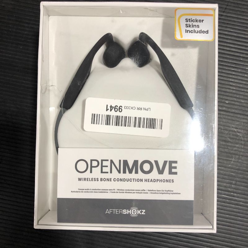 Photo 2 of AfterShokz OpenMove Wireless Bone Conduction Open-Ear Bluetooth Headphones Includes Pack
