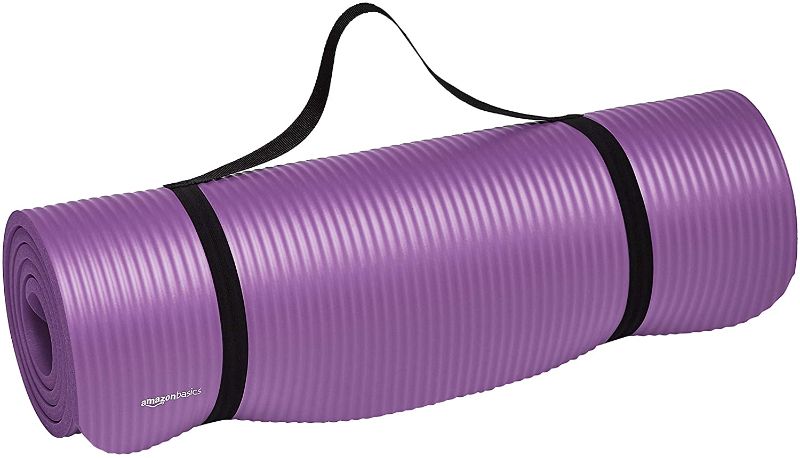 Photo 1 of Amazon Basics 1/2-Inch Extra Thick Exercise Yoga Mat
