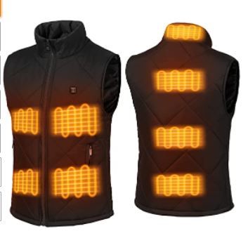 Photo 1 of FERNIDA Electric Heated Vest for Men Women 5V/2A USB Fast Heating, 8pcs Heat Zones
