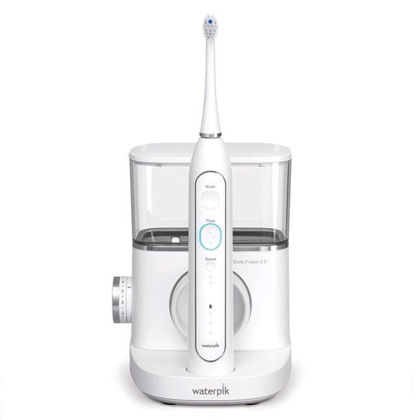 Photo 1 of Waterpik Sonic-Fusion 2.0 Professional Flossing Toothbrush, Electric Toothbrush and Water Flosser Combo In One, White
