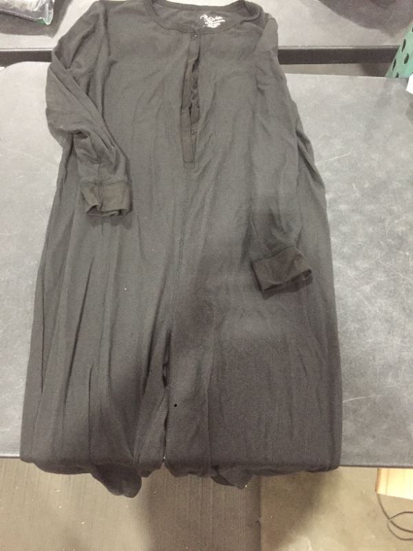 Photo 1 of footless onesie. Black. size 2XL