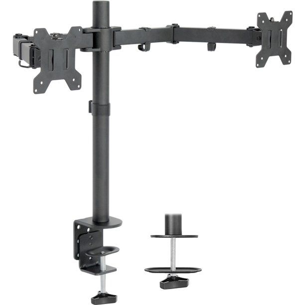 Photo 1 of VIVO Dual Monitor Desk Mount Stand Heavy Duty Fully Adjustable Screens up to 27"
