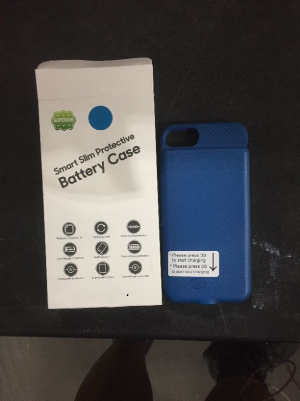 Photo 1 of BOPPS Battery Case for iPhone 8/7/6s/6/SE 2020/SE 2022, Powerful 6000mAh Ultra Slim iPhone Charging Case 360°Protection Rechargeable Extended Battery Pack Charger Case for iPhone 8/7/6s/6/SE-4.7"
