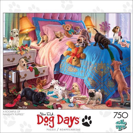 Photo 1 of Buffalo Games - Dog Days - A Roomful of Naughty Puppies - 750 Piece Jigsaw Puzzle
