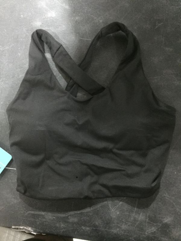 Photo 1 of Black sports bra top. size 19 (medium)